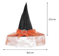 Cadı Şapkası Kemerli Tüllü Turuncu - 3