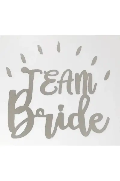 Dövme Team Bride Parıltılı Gümüş - 1