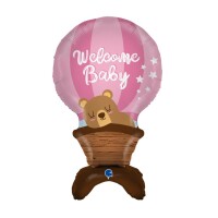 Folyo Balon Welcome Baby Pembe - 1