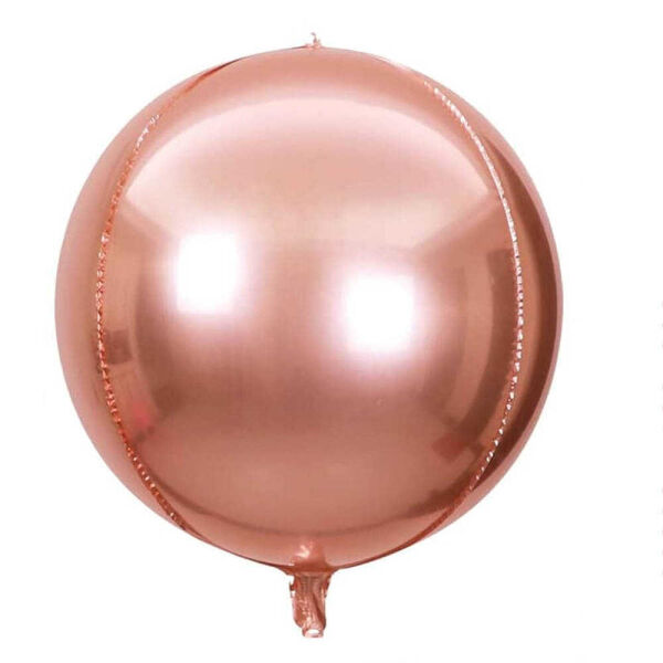 Folyo Balon Küre Rose Gold 22 İnç - 1