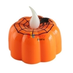 Halloween Baskılı Ledli Tealight Mum - 1