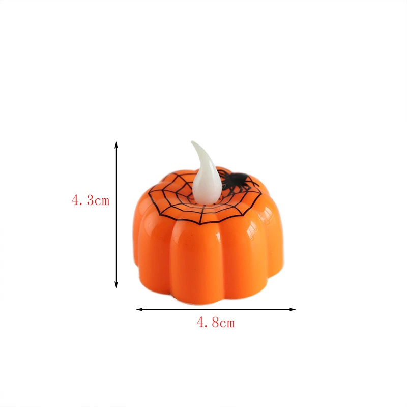 Halloween Baskılı Ledli Tealight Mum - 2