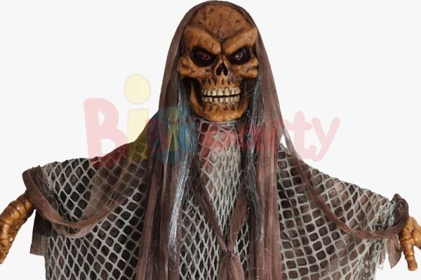 Halloween Korkuluk İskelet Fileli Siyah Hareketli 150 Cm - 2