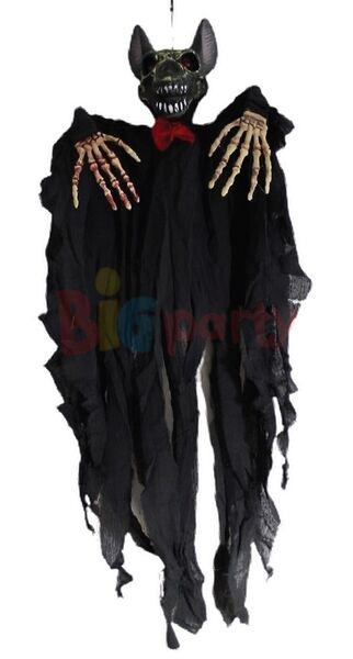 Halloween Korkuluk Yarasa Sesli 120 Cm - 4