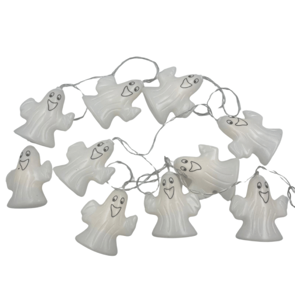 Halloween Led Işık Hayalet 8 cm 10 Lu - 1