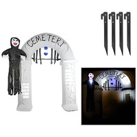 Halloween Şişme Mezar Girişi Işıklı 240 cm - 3