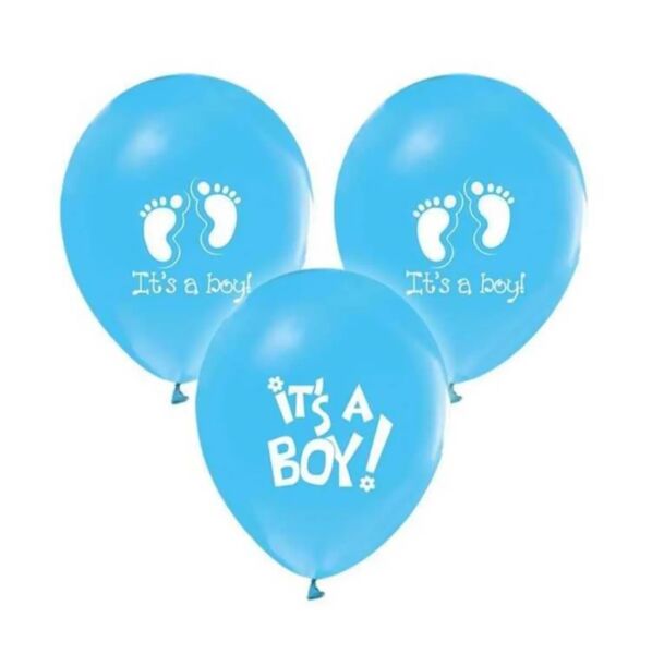 Lateks Çepeçevre Baskılı Balon Its A Boy 6 Adet - 1