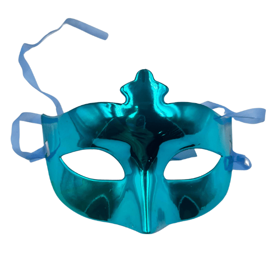 Maske Plastik Parlak Mavi - 2