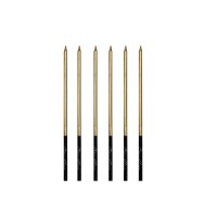 Mum İnce Kalem Model Gold 15 Cm 6 Adet - 2