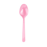 Plastik Kaşık Pembe / 25 Adet - 1