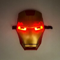 Plastik Maske Işıklı Iron Man - 2