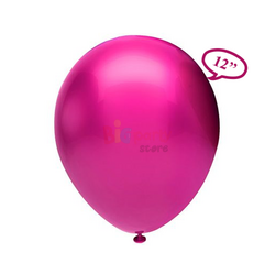 Lateks Metalik Balon Fuşya 100lü - 1