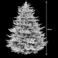 Yılbaşı Çam Ağacı 180 cm Alaska Karlı Lüks - 5
