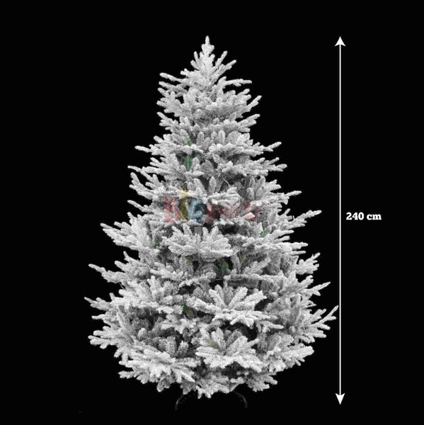 Yılbaşı Çam Ağacı 240 cm Alaska Karlı Lüks - 4