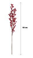 Yılbaşı Çam Dalı Berry Demeti 65 Cm - 4