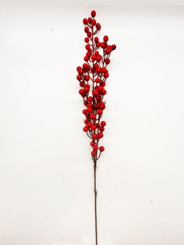 Yılbaşı Çam Dalı Berry Demeti 65 Cm - 1