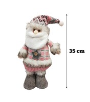 Yılbaşı Dekoratif Figür Pembe Noel Baba Kostümlü 35 cm - 2