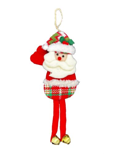 Yılbaşı Kabartma Figür Noel Baba Zilli 30 Cm - 1