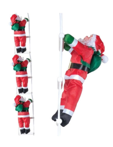 Yılbaşı Merdivene Tırmanan Noel Baba 3lü 110cm - 1