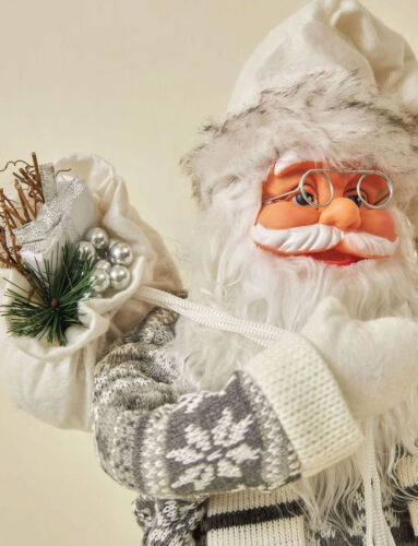 Yılbaşı Noel Baba Lambalı Model Gri 60 Cm - 3