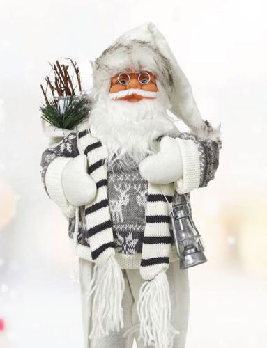 Yılbaşı Noel Baba Lambalı Model Gri 60 Cm - 4