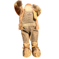 Yılbaşı Noel Baba Kayaklı Model Gri 60 Cm - 3