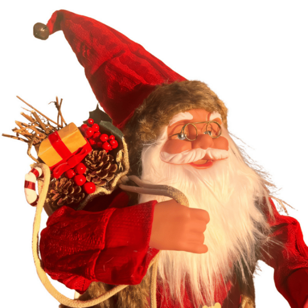 Yılbaşı Noel Baba Bohçalı Model Kırmızı 60 Cm - 2