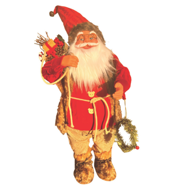 Yılbaşı Noel Baba Bohçalı Model Kırmızı 60 Cm - 1