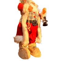 Yılbaşı Noel Baba Lambalı Model Kırmızı 60 cm - 3