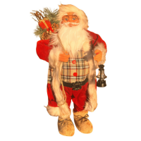 Yılbaşı Noel Baba Lambalı Model Kırmızı 60 cm - 1