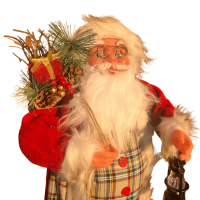 Yılbaşı Noel Baba Lambalı Model Kırmızı 60 cm - 2