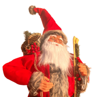 Yılbaşı Noel Baba Kızaklı Model Kırmızı 100 Cm - 2