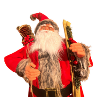 Yılbaşı Noel Baba Kızaklı Model Kırmızı 100 Cm - 3