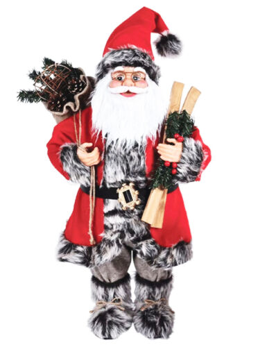 Yılbaşı Noel Baba Kızaklı Model Kırmızı 100 Cm - 1