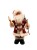 Yılbaşı Noel Baba Lambalı Simli Kostümlü Hareketli Pilli 30 Cm - 4