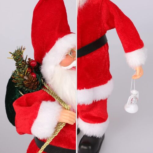 Yılbaşı Noel Baba Kırmızı Lambalı Model 60 cm - 4