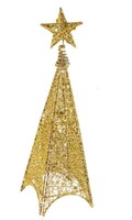 Yılbaşı Tel Kule 3 Boyutlu 125 cm Gold - 1